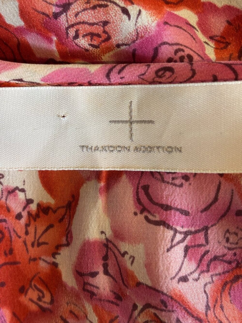 Thakoon Addition Silk Floral Draped Mini Dress | Pink & Red | Size 4 | Like New - Picture 5 of 7